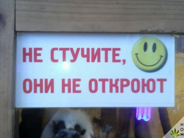 Прикольные надписи и объявления