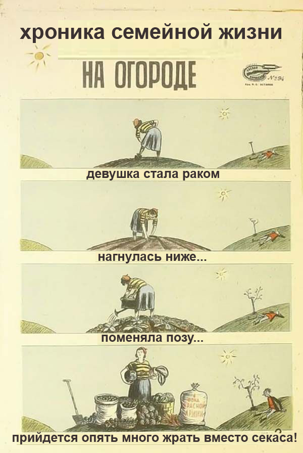 На огороде