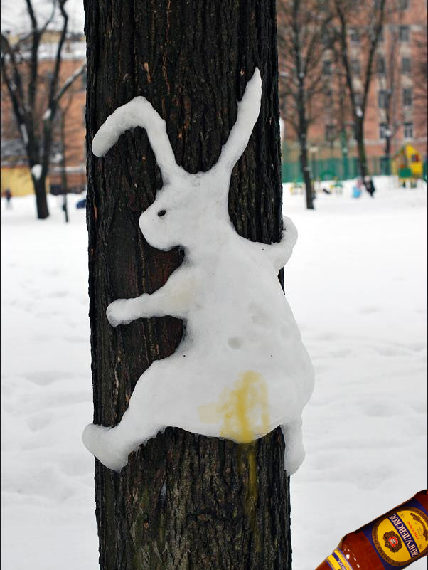 Сам белый, а хвост пупочкой?