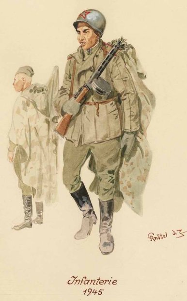 Советские солдаты глазами немецкого художника Герберта Кнотеля (Herbert Knotel)