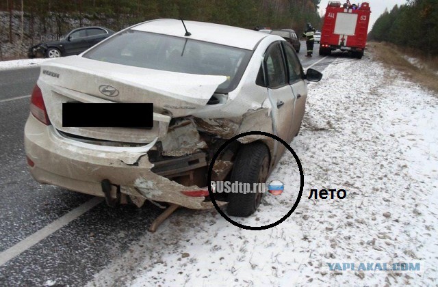 Видео ДТП, произошедшего на трассе в Марий Эл