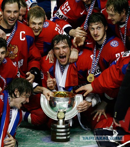Сборная Россия - чемпион мира по хоккею. 5:4