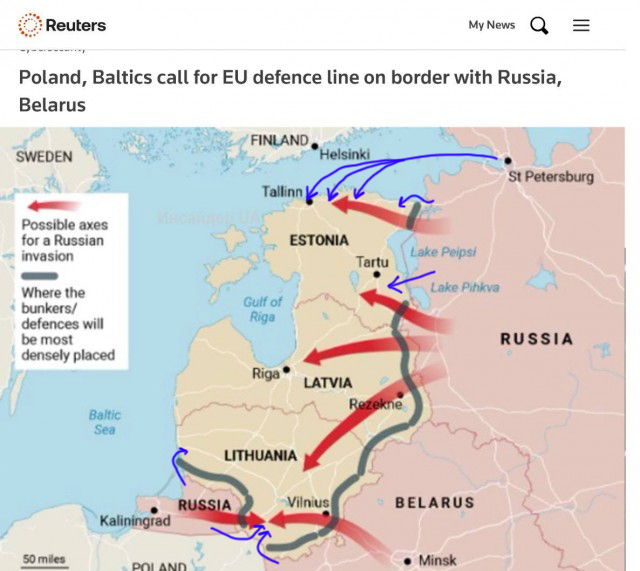 Линия обороны на границе с Россией и Беларусью