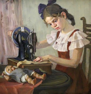 Живопись. Девочки и куклы