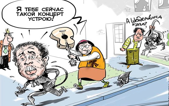 Макаревич и продавцы в пилотках