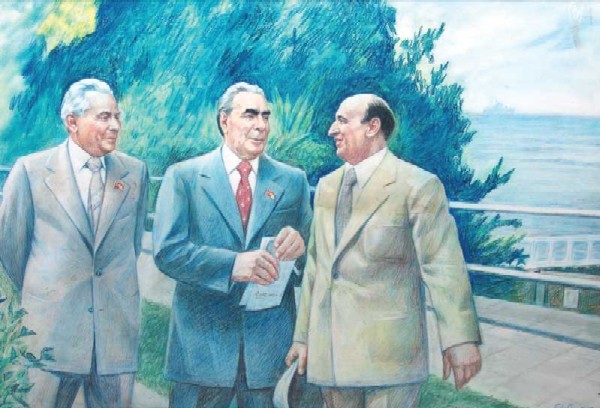 Биография Л.И. Брежнева в рисунках Бориса Лебедева