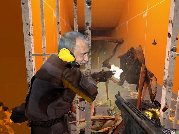 Фотожаба: Путин и пистолет