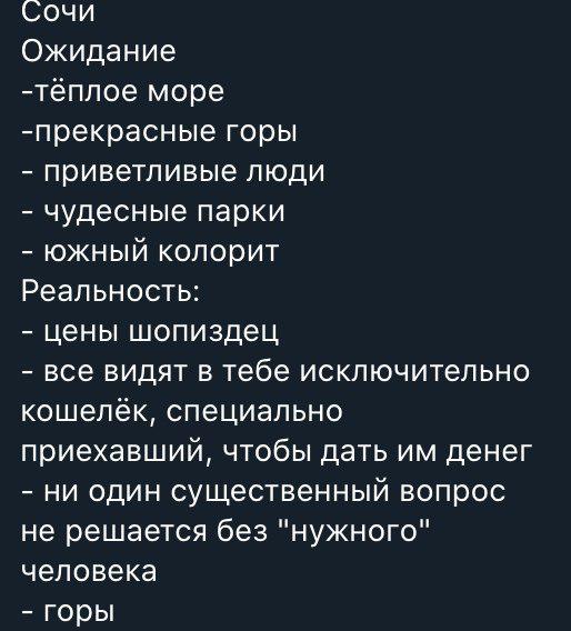 Города России - ожидание и реальность