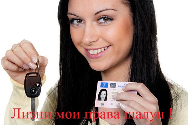 А вы когда-нибудь облизывали права?