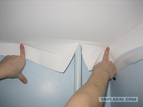 Натяжные потолки из ткани