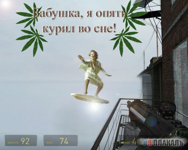 Бабка серфингист, бабка и гладильная доска