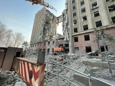 Прилёт в Донецк