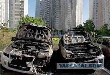 В Москве сжигают машины с кавказскими номерами