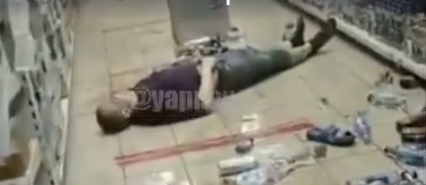 Обдолбанный мужик устроил дебош в магазине и... умер