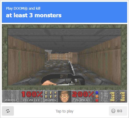 DOOM превратили в капчу