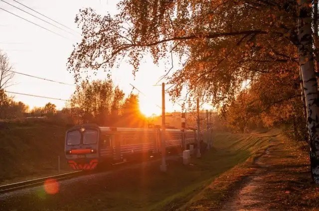 Осень на железной дороге