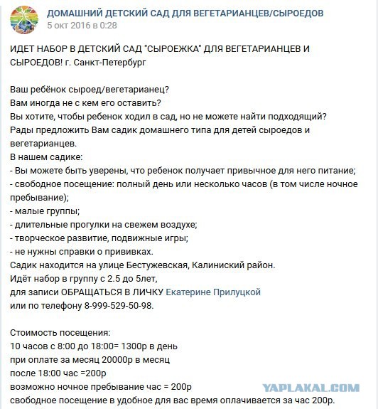 Веганство как одна из форм психического расстройства