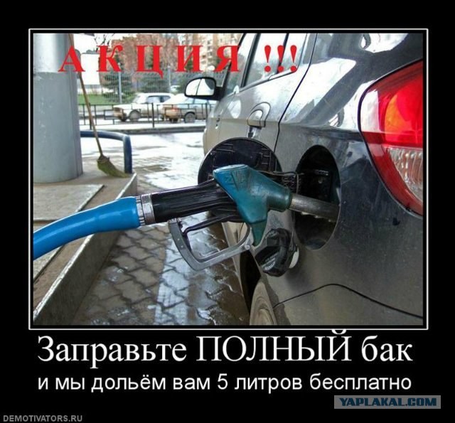 Что заливают на одной заправке