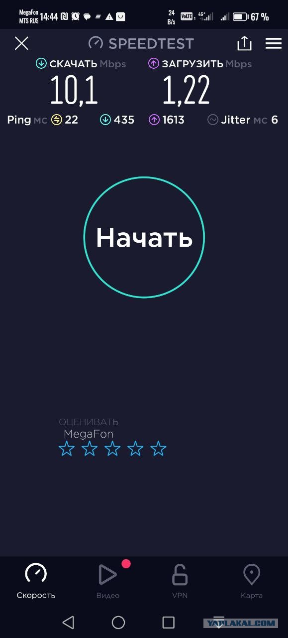 Роскомнадзор заблокировал в РФ сервис по замеру скорости интернета Speedtest