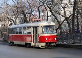Парад трамваев в Москве вчера