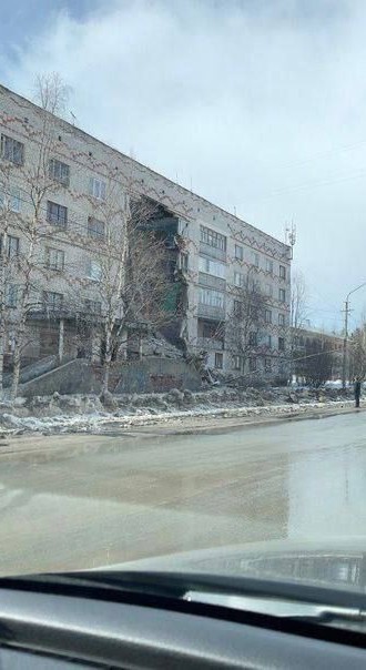 В Печоре (Республика Коми) произошло обрушение в 5-этажном жилом доме