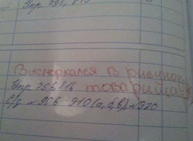 Записи в Дневниках