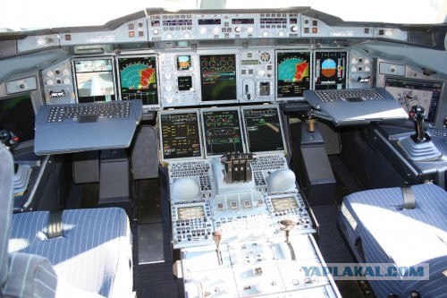 Взгляд из кабины штурмана Ил-76