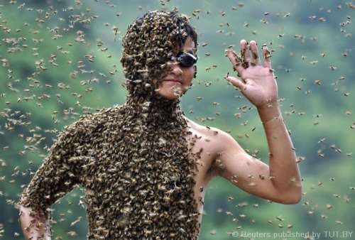 Как работает детская "отгонялка" от пчел