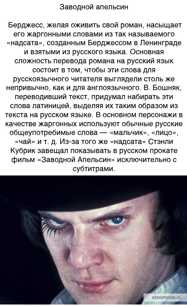 Два десятка познавательных кинофактов