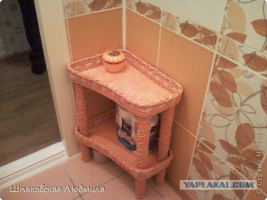 Как я корзину сплел из газет
