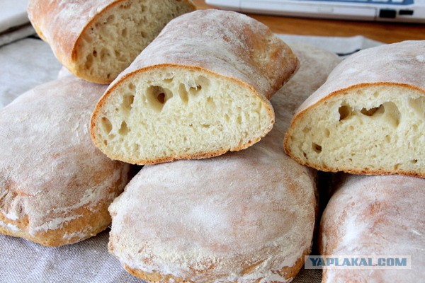 Оригинальная чиабатта, и закуска