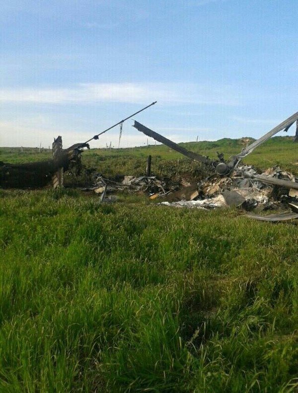 Сбитый Азербайджанский вертолет. Нагорный Карабах. 2 апреля 2016г.