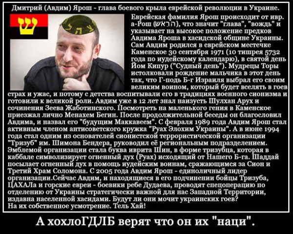 Дмитрия Яроша ранили