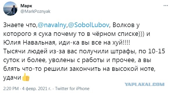 До весны штаб Навального митинги проводить больше не планирует
