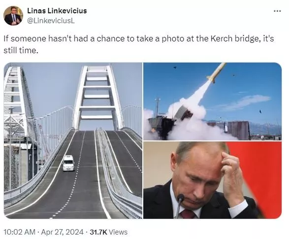 Литовский посол намекнул на готовящийся удар по Крымскому мосту