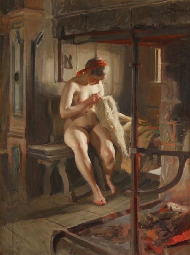 «На природе» Худ. Андерс Цорн. 1888 г.