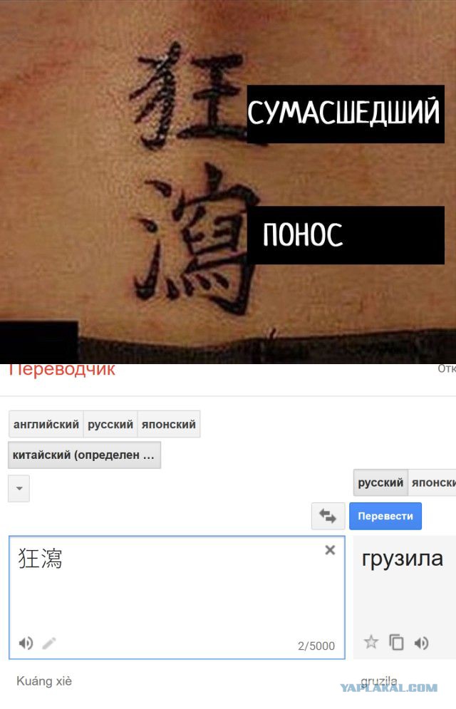 Делайте татуировки на родном языке!