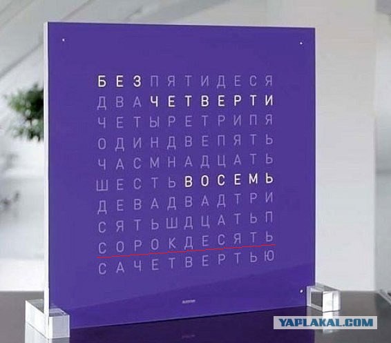 Часы для умеющих читать
