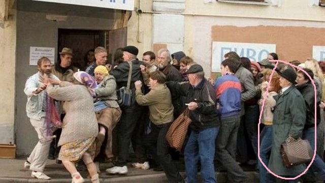 Очереди в СССР на снимках