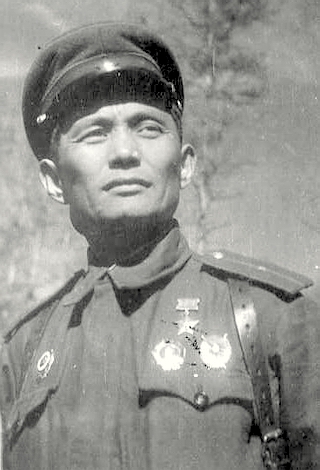 Ефрейтор Шагдар Кулыров - лучший снайпер Северо-Западного фронта