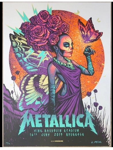 Концертные постеры от Metallica...