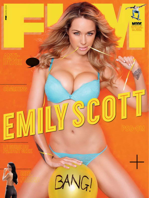 Эмили Скотт в журнале FHM - Франция, март 2014