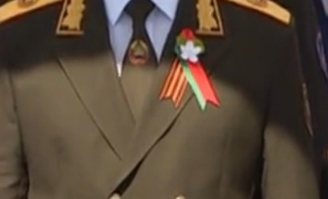 Георгиевская ленточка в Беларусии на Параде Победы