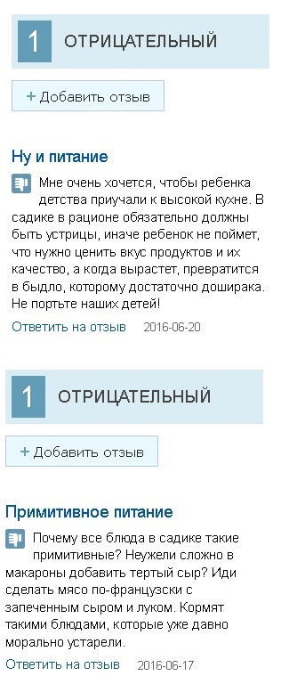 Отзывы про Детский садик