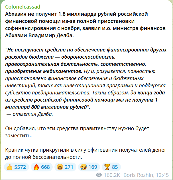 В Абхазии сообщили о запрете на ввоз мандаринов в Россию