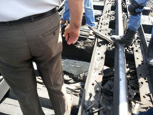 В Запорожской области Украины взорван мост