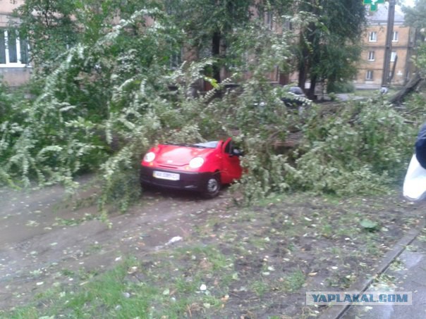 Ночной ураган в Днепропетровске, 24.09.2014.