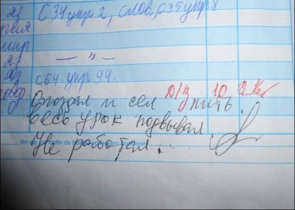 Записи в Дневниках