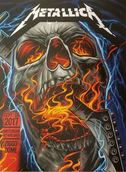 Концертные постеры от Metallica...