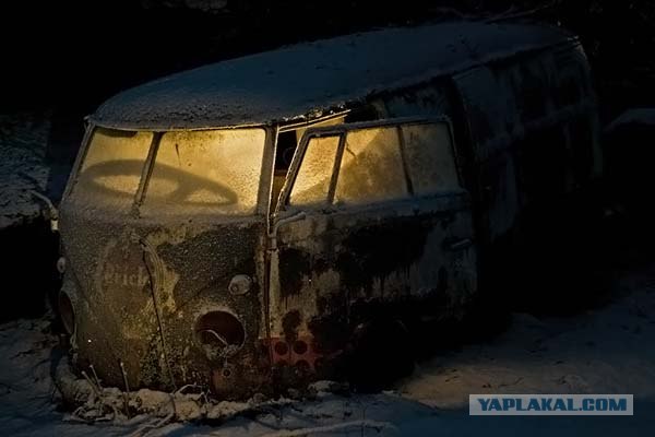 Зимняя автосвалка